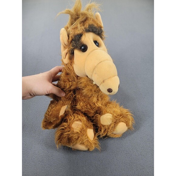 Vintage 1986 ALF Plush Stuffed Animal Doll Coleco TV Character Brown 1980s Alien - Picture 1 of 12